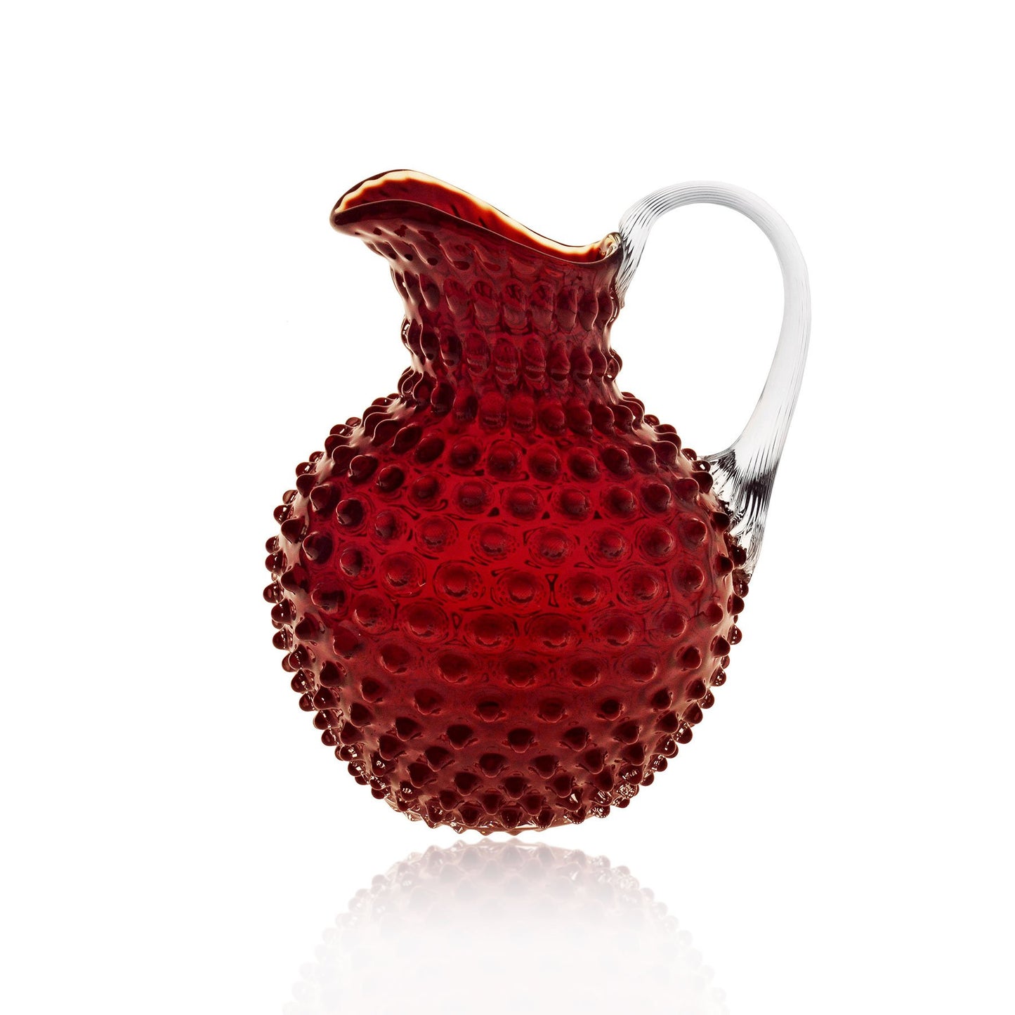 Red Garnet Crystal Hobnail Jug Mini