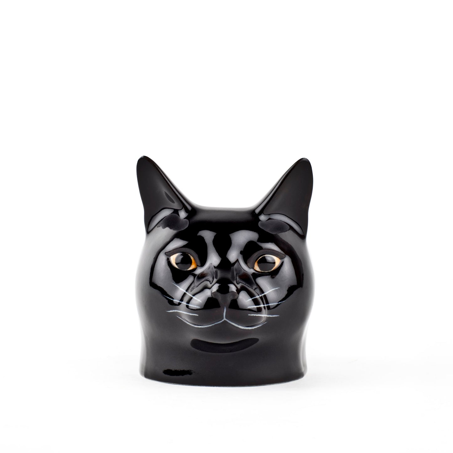 Lucky Black Cat Face Egg Cup