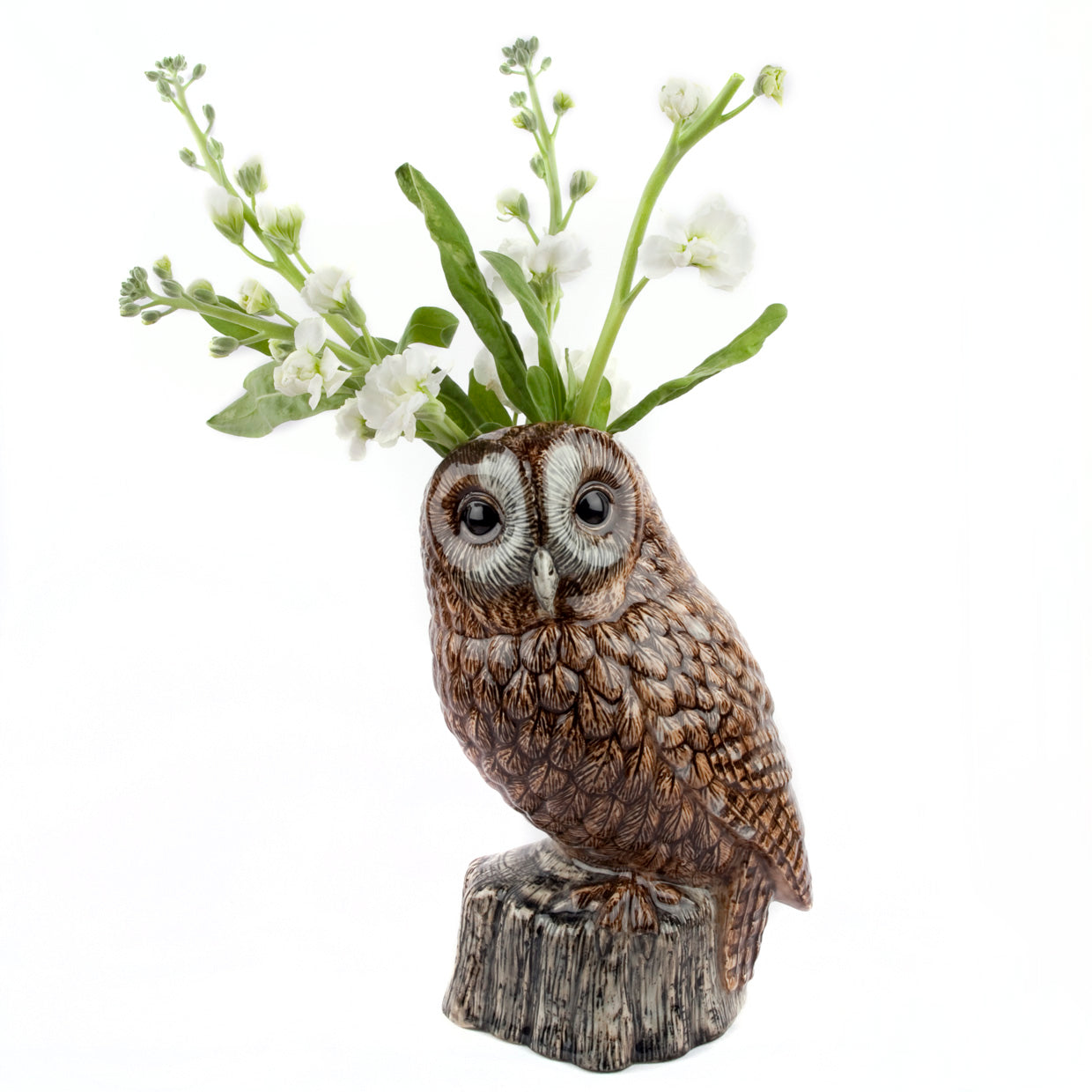 Tawny Owl Flower Vase Large