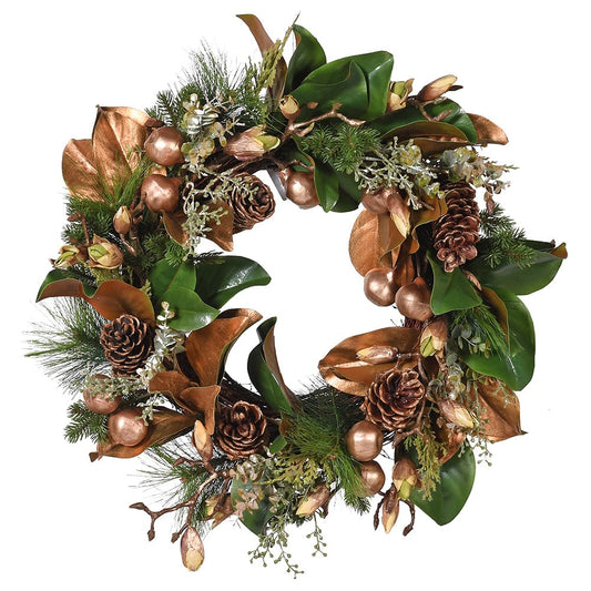 Luxury Golden Berry & Pine Wreath