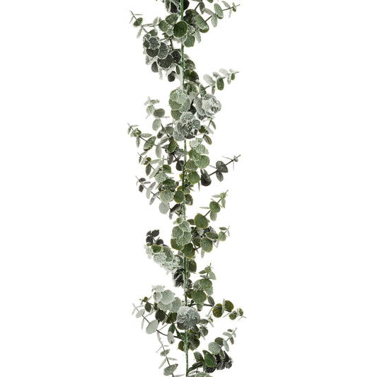 Snowy Spiral Eucalyptus Garland