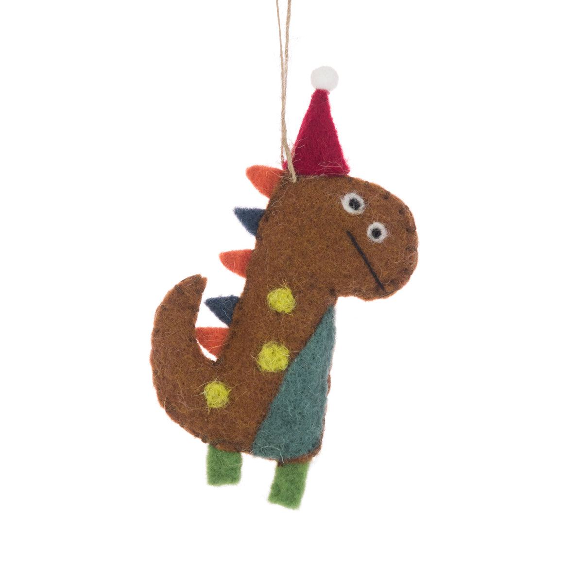 Bauble Dino Brown FELT