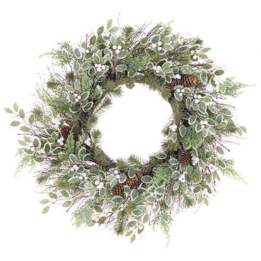 Sparkle Holly & Berry Wreath