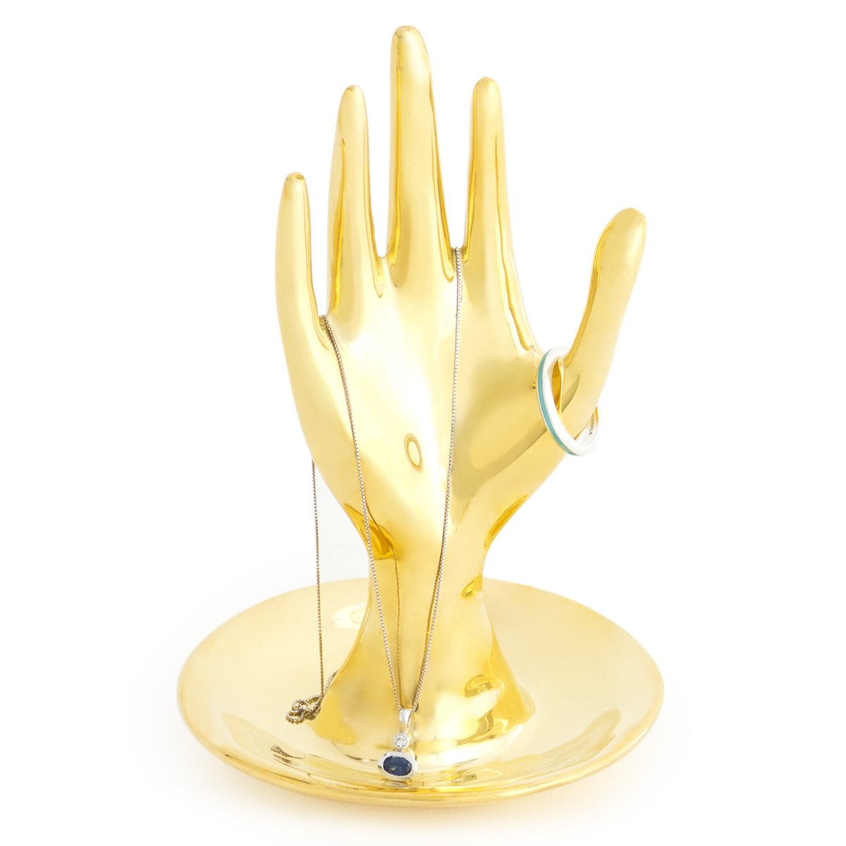 Brass Hand Ring Holder
