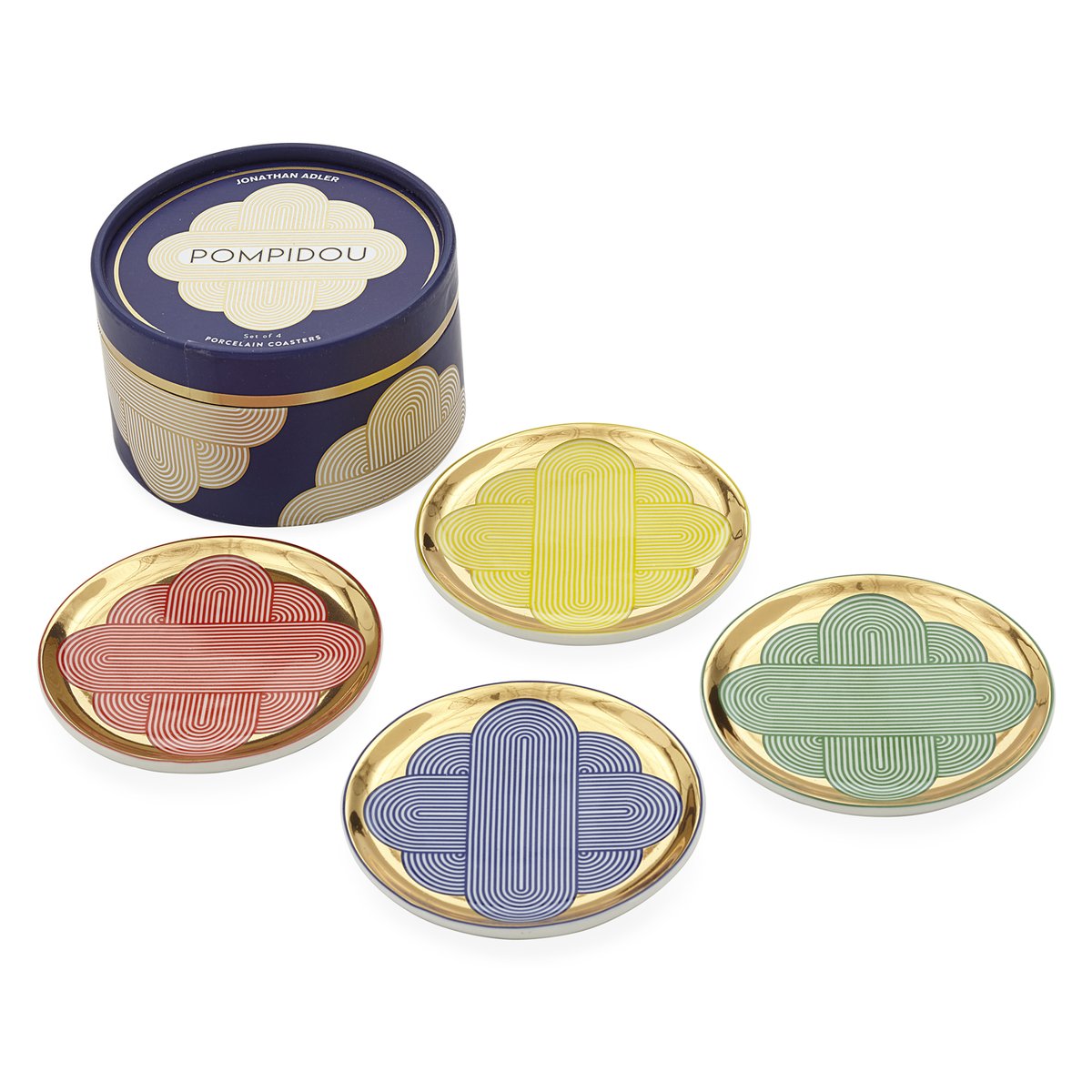 Pompidou Coaster S/4 by Jonathan Adler