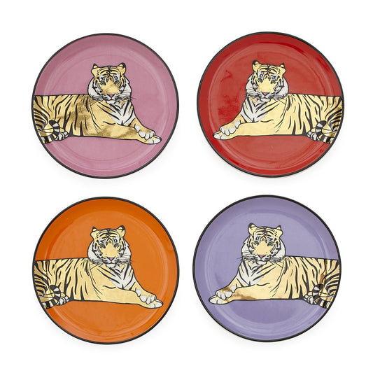 Safari Gold Accent Coasters S/4 by Jonathan Adler
