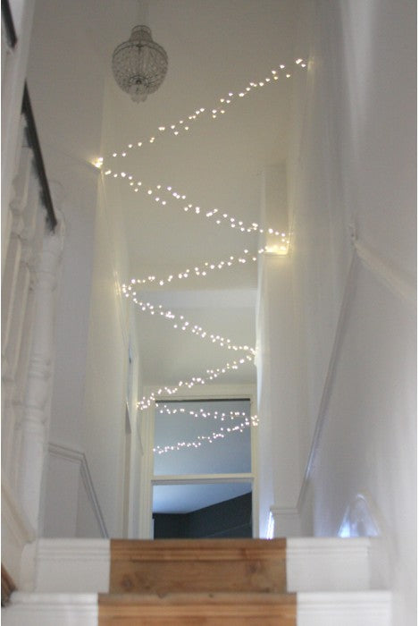 Cluster Silver Light Chain - Battery Operated 3m