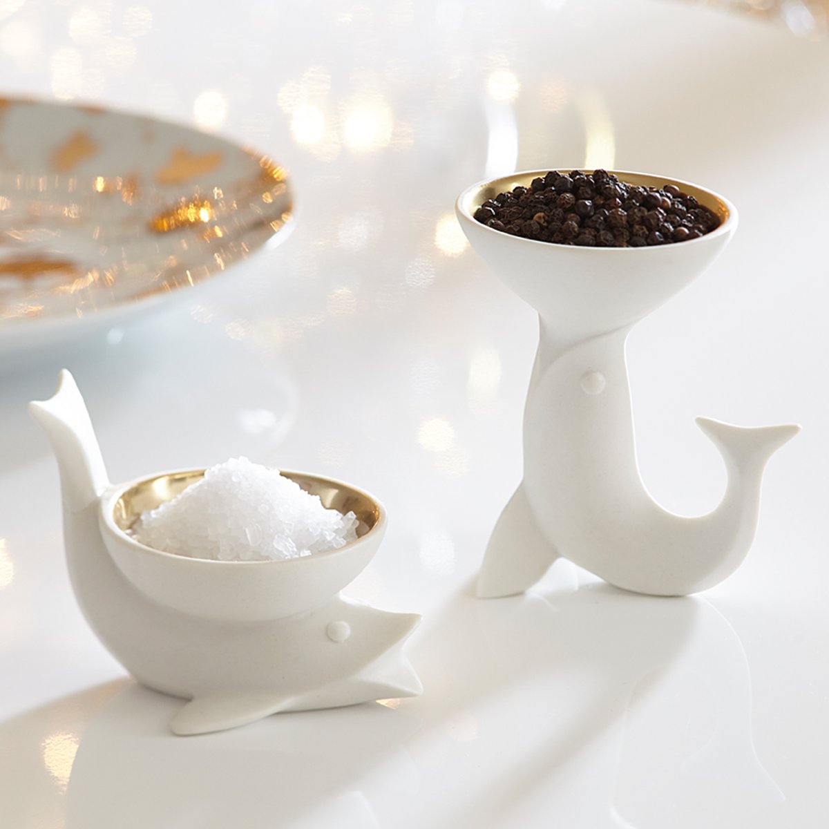 Fish Salt & Pepper Cellar Set